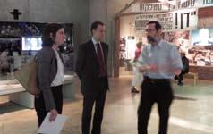 Scott Saunders (right), Yad Vashem Donor and trustee of the British Friends of Yad Vashem, visited the Holocaust History Museum, Children's Memorial and Virtues of Memory" exhibition together with