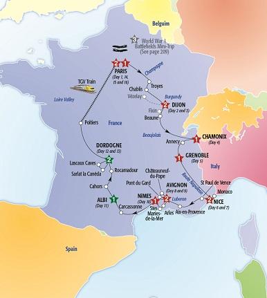Our coach tour, The Country Roads of France will be escorted by Insight Vacations.