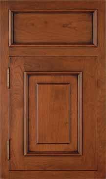 Wood: Alder Finish: Merlot/Black Glaze Door: