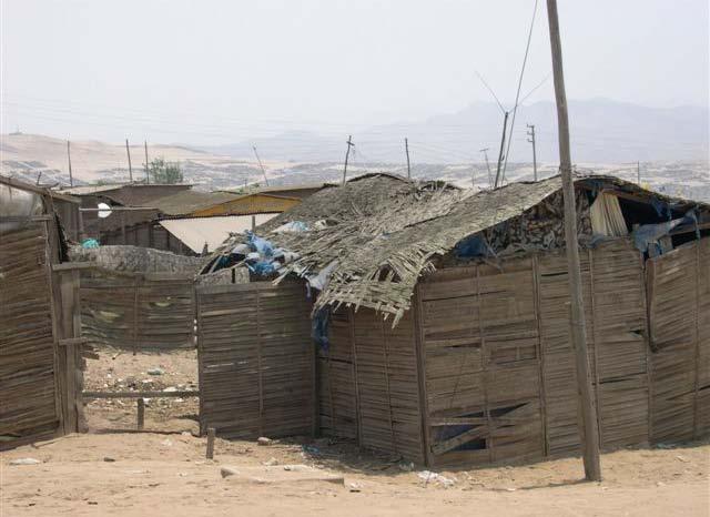 This is an example of a house found in a shanty town.