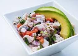 Ceviche is the national dish of Peru.