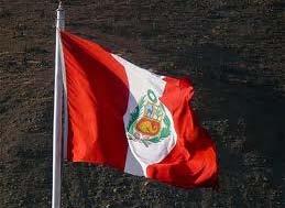 This is a picture of the Peru flag, posted in the