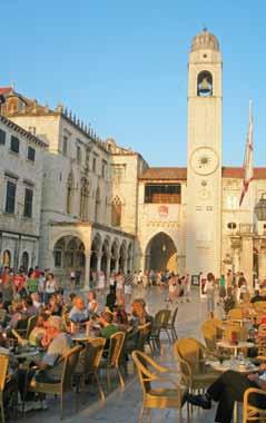 In the Old Town of Dubrovnik Hvar s ancient streets its small gallery, the city s Loggia, and St. Stephen s Square.