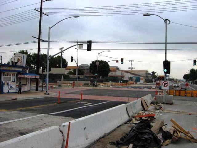 Street restoration at the 3 rd Street and Indiana Street