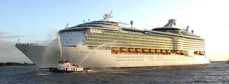 Larger Ship Design Issues Cruise Ships large sail area