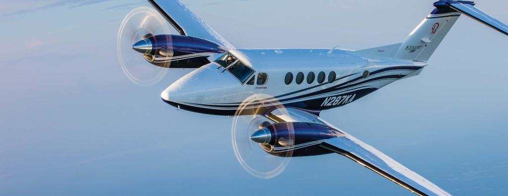 EXPAND YOUR BUSINESS The most popular business turboprop in the world, the Beechcraft King Air 250 aircraft, now provides better performance and payload to deliver more people to more places in