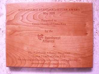 Trend Setters Award by Rainforest Alliance at the