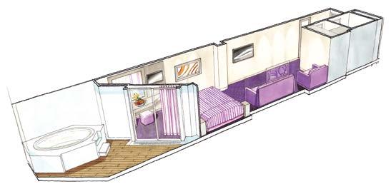 Only available with the Aurea Experience from 377 to 527 sq. ft. approx.