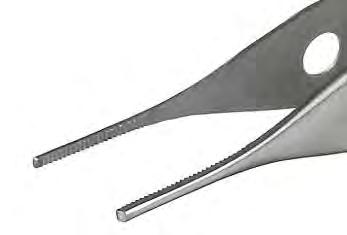 0282 Jewellers Forceps, Curved/Serrated 0.