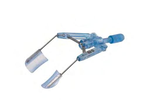 Polycarbonate Body and Screw Mechanical Speculum 1258 Clarke Speculum 8.5mm 14.5mm Open Blades, Ø1.5mm Wire.