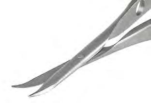 6mm Rounded Tips, 17.5mm Straight Blades. 36mm Handle 1212C 1213 Westcott Scissors, Curved, Dolphin Nose 17.