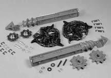 CORN HEAD KITS STALK ROll repair Kits FOR 3400 series COrn heads Stalk Roll Assembly with knives Kit includes: LH and RH Roll Assembly with knives Spiral augers Lower support shims Lower