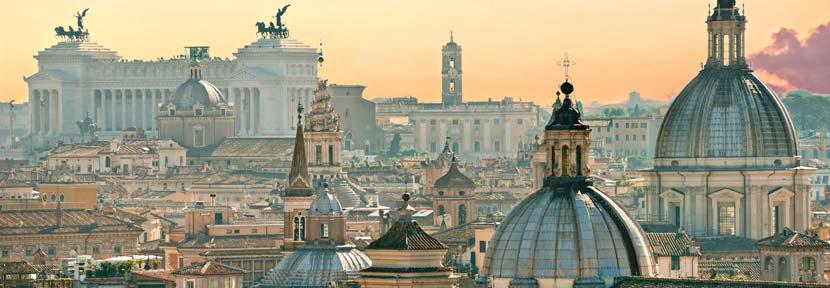 ROME POST-CRUISE NOV 14 16 $1,299 per person, double occupancy 2 nights at 4-star Hotel Londra & Cargill or similar accommodation, with breakfast Optional Excursion: Tivoli & Villa d Este $99 per
