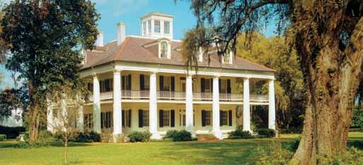 The stately Houmas House Dear Audubon Member and Friend, The Mississippi River and the Gulf Coast have seen the canoes of Native Americans, the flotilla of French and Spanish explorers, and the