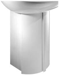 Doors (1 pair) for wash basin boxette Model no.: 876410 Body: brushed stainless steel Model no.