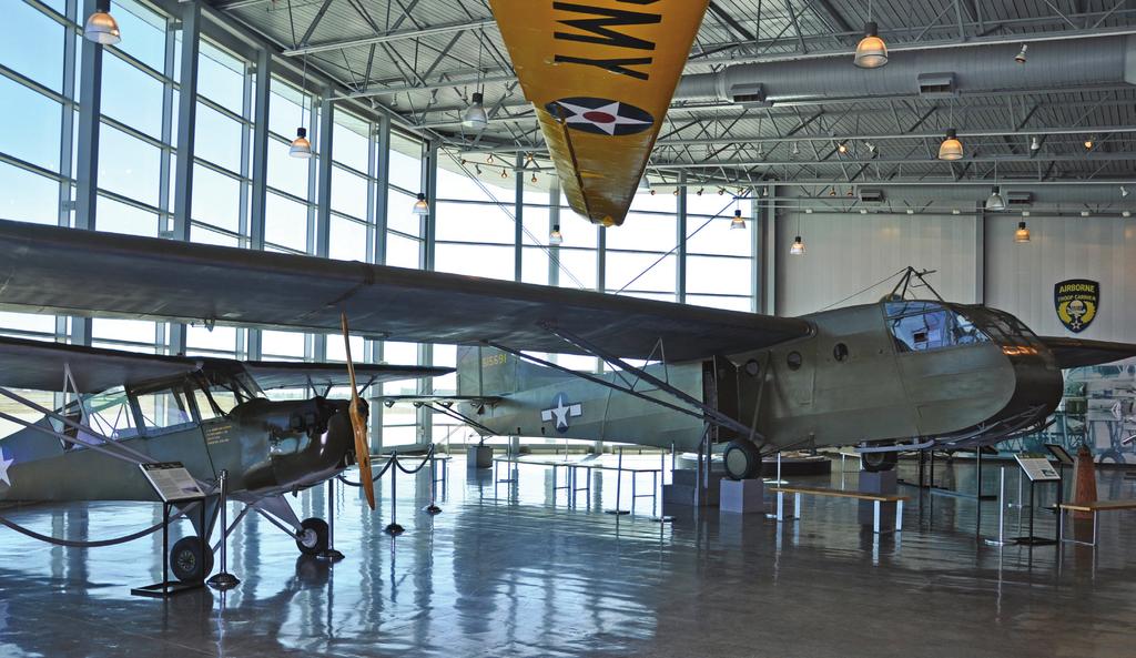 SILENT TARGETS A restored WACO CG-4A on display at the Silent Wings Museum in Lubbock, Texas.