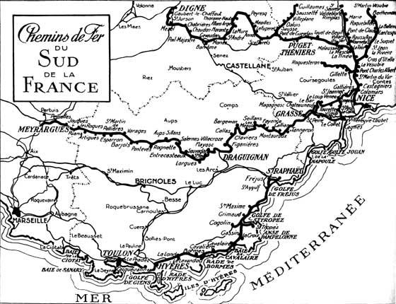 Les Chemins de Fer du Sud de la France, Ligne de Central Var History of the Line to 1925 The Treaty of Turin was signed on 24 th March 1860.