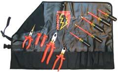 Insulated tool kits BASIC ELECTRICIAN ROLL TK9 9 PCS.