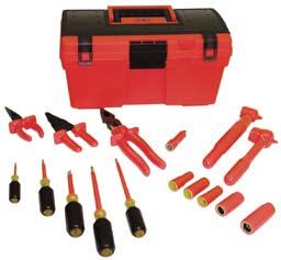 insulated tool kits Shock Protection TELECOMMUNICATION TOOL BOX s101 16 PCS.