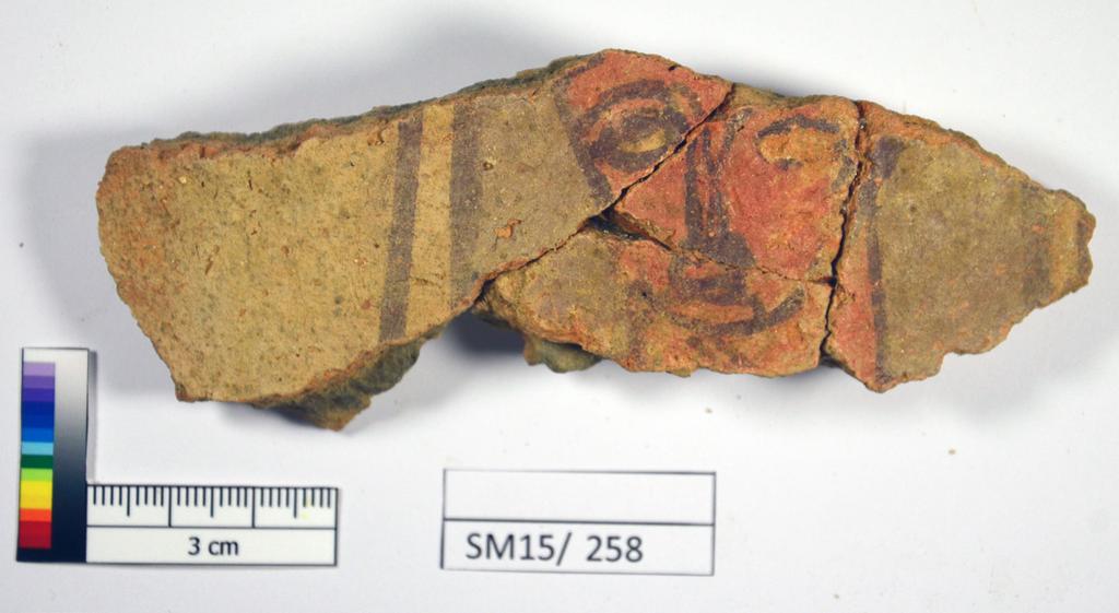 Pl. 1 Fragment of a vessel with a figural motif depicting a human figure (or a bust?
