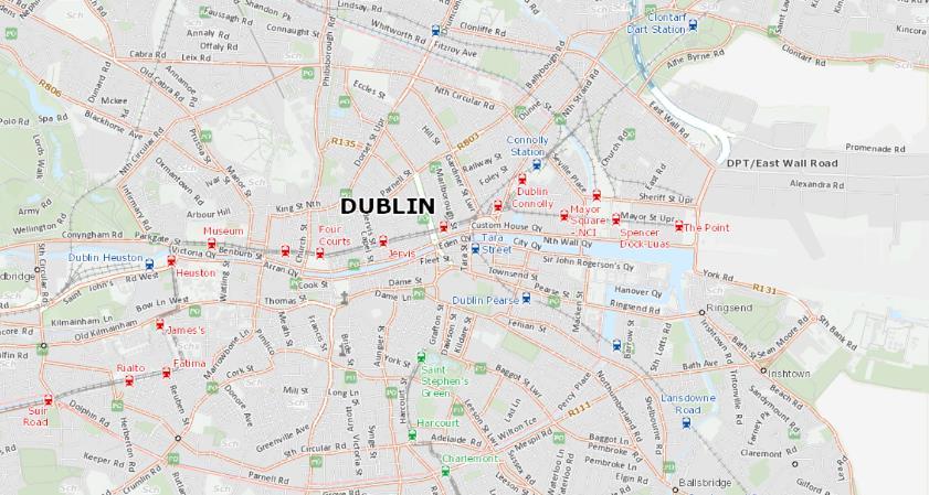 Dublin City Pipeline Map Dublin 7 Dublin 1 1,007 2,730 2,921 1,708 465 Dublin 8