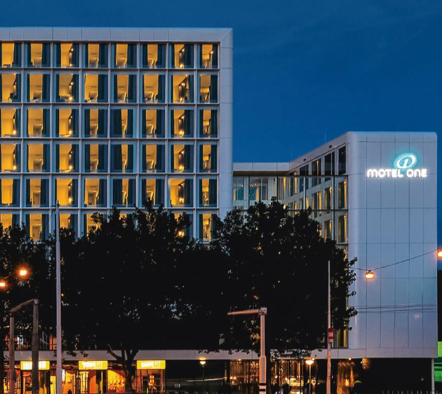 MOTEL ONE AMSTERDAM BREEAM Excellent The first hotel in the Netherlands to be awarded the BREEAM Excellent certificate