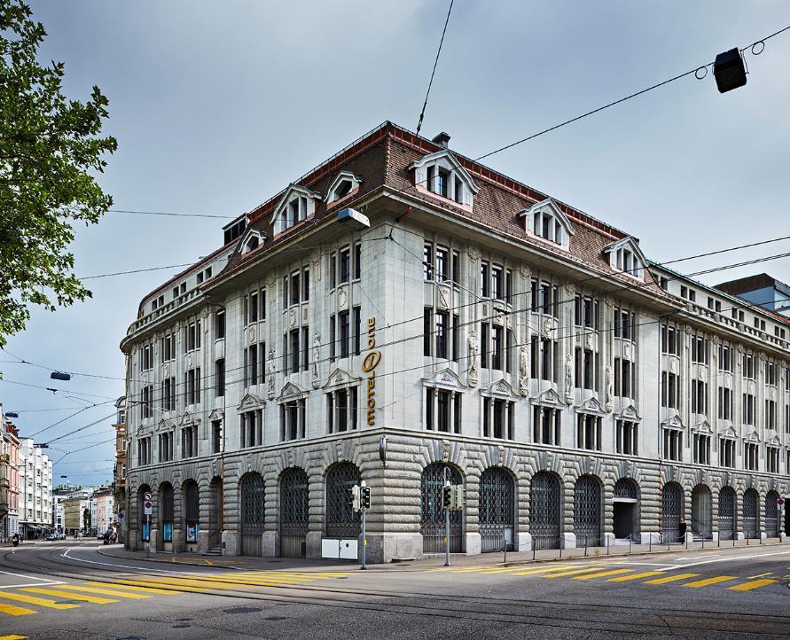 MOTEL ONE ZURICH 301 Rooms Conversion of the historic post building situated