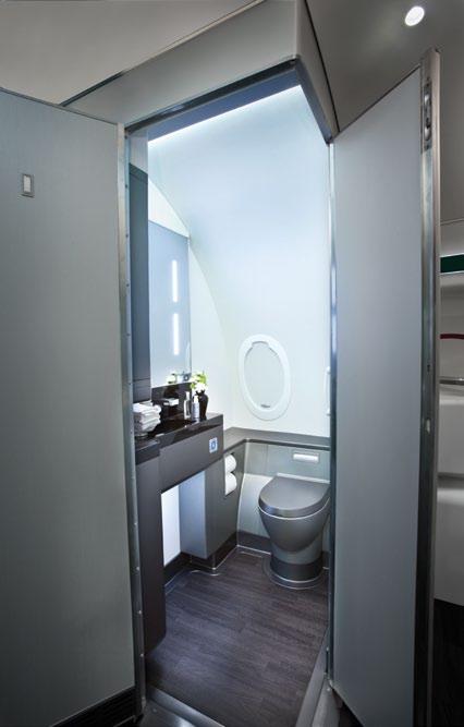 It can be used independently of other lavatories in the cabin so ablebodied passengers will not need to wait for cabin crew to