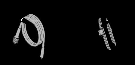 1) Električni kabel navijte okoli ustreznih kljuk.