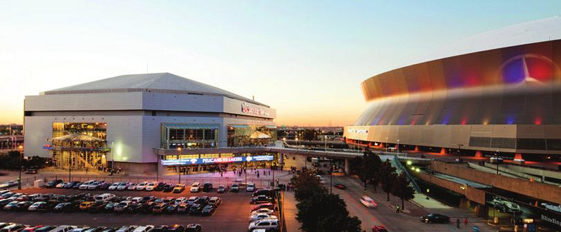 WHERE THE PERFORMANCE NEVER ENDS THE COMPLEX In addition to the Smoothie King Center, SMG manages the 76,000 seat Mercedes-Benz Superdome and Champions Square, a more than 90,000 square foot outdoor