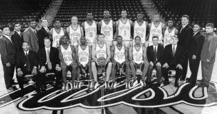 2004-05 CHAMPIONSHIP TEAM 1998-99 UNIVERSITY OF TULSA Western Athletic Conference Mountain Division Co-Champions NCAA Tournament Overall Record: 23-10 WAC Record: 9-5 Front Row (l-r): Head Coach Bill