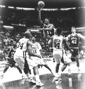 GOLDEN HURRICANE BASKETBALL Tulsa squares off against eventual national champion Arkansas in 1994 Sweet Sixteen. Shea Seals helps Tulsa upset UCLA in the 1994 NCAA Tournament.