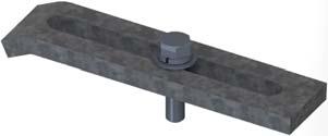 Hardware & Miscellaneous Accessories Hardware AB-2 Anchor bracket is designed to tie down transformers or switchgear.