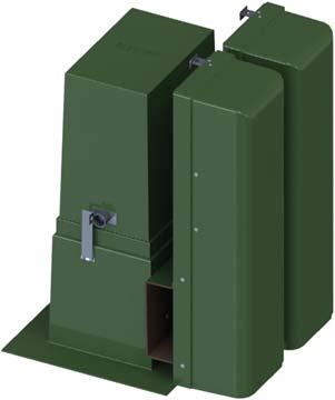 provide pedestals for secondary wiring, telephone, TV cable, and fiber optics together to one