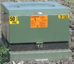 Munsell green surface coat is applied for superior weather-ability. Accommodates typical single phase transformers ranging from 25kVA up to 167 kva ratings.