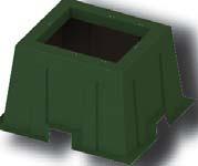 Benefits: Molded in ribs resist sidewall ground pressures to help prevent sidewall deflection.