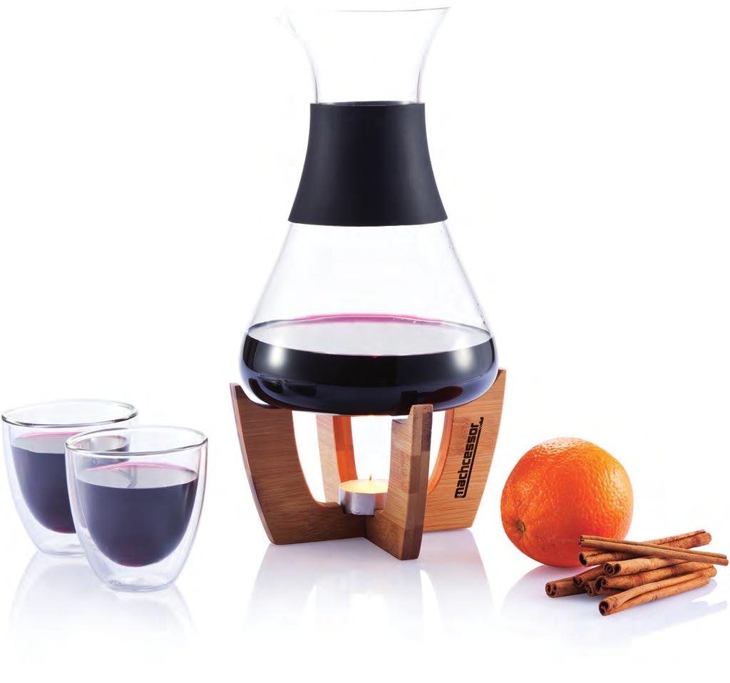 During the summer time the carafe set can be used without tea light