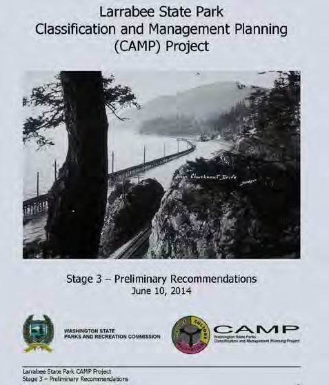 Park Management Plan Responds to issues and concerns expressed by you and agency staff Describes how the