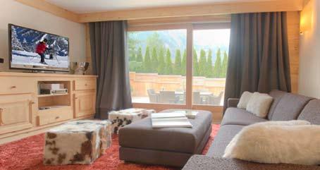 Facilities GENERAL Luxury ski apartments (2 x3 beds and 2 x 2 beds) over 3 floors Sleeps up to 20 guests +