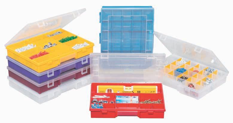 EuroPlus Basic 7 Plastic assortment boxes with fixed or flexible compartments Assortment boxes EuroPlus Basic 7 are available in four different sizes and many compartment variations.