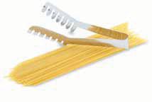 Ideal for chicken, fish, and pastry Will not tear food Spaghetti Tongs Elegant way to enhance your pasta or salad presentation Mirror-finished,