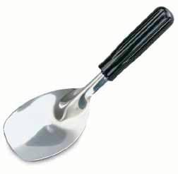 finger grips Ice Cream/Utility Spade Stainless steel Black plastic handle BOWL SIZE 46890 5 (147.9) 4 3 4 x 2 3 8 (12.