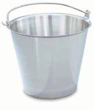 Vollrath Company, LLC Pails clean easily to reduce the danger of bacteria growth 58161 pail with side tilting handle