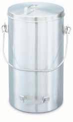 7) 1 59202 Extra cover for tote pail 1 Stainless Steel Funnels Stainless steel Hanging ring for easy storage Capacity