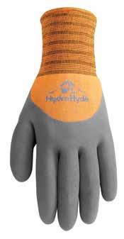 X-LARGE 07351-9 HI VIZ COLOR COATED 575 555 526N DOUBLE COATED LATEX Waterproof Hydrahyde fully dipped coating with second sandy finish latex palm dip coating for improved grip in wet & cold