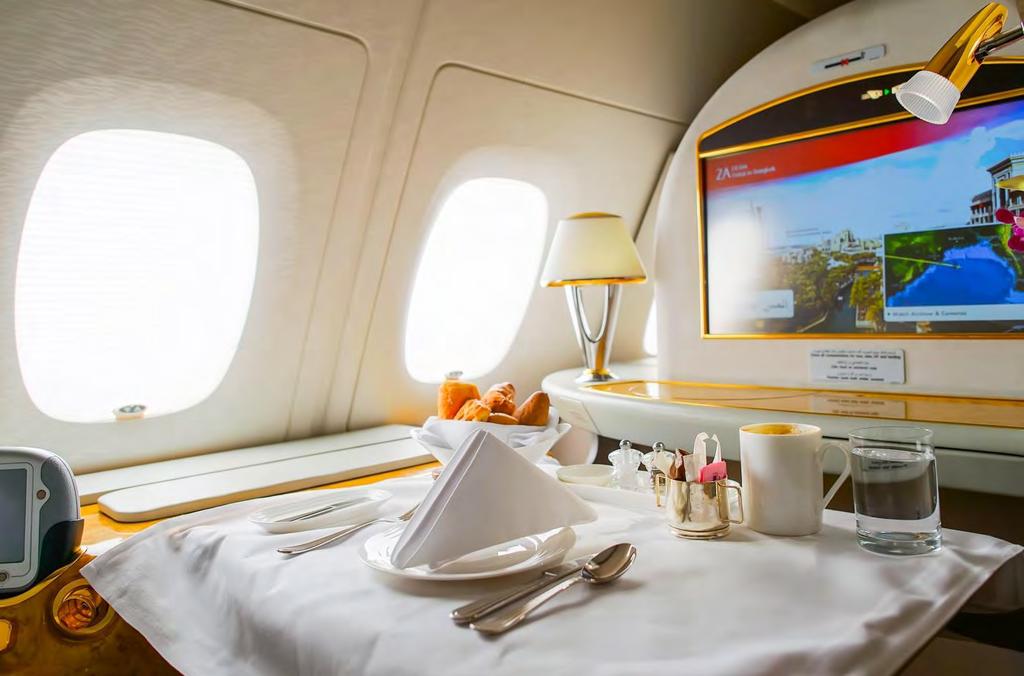 Type of cabin Distinctions such as coach, business, or first class