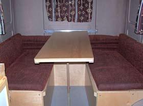 page 24 Cushion In Seating Configuration When set up in the dinette configurations, the backs of bench