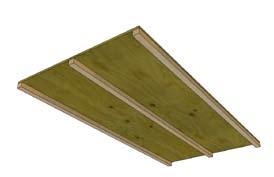 Basic Floor Board A single sheet of 3/4 x 4 x 8 exterior grade plywood can be used for the floor of a 4 x 8 camper shell.