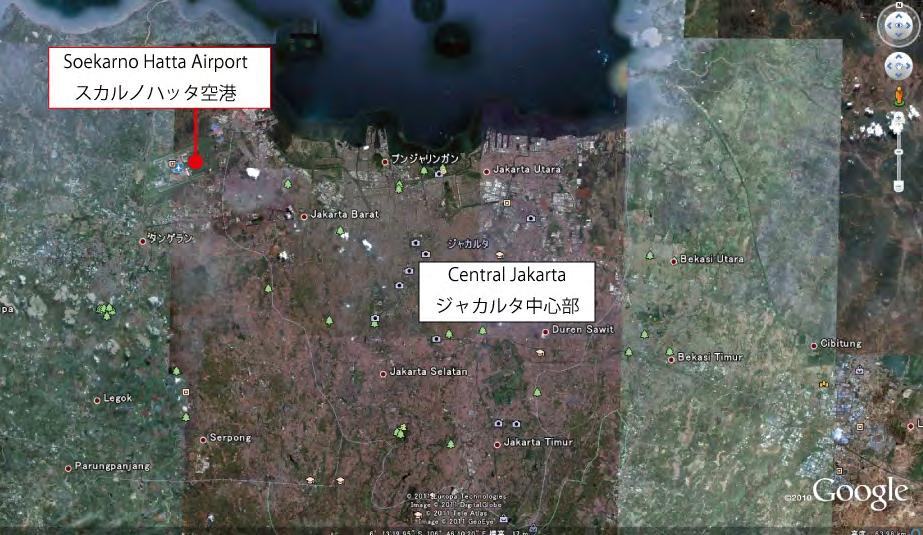 Google Earth photos Figure S-3: Location of Soekarno Hatta