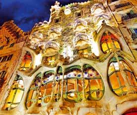 Nastavak vožnje do katedrale Sagrada Familia,Gaudijevog najvećeg nedovršenog projekta (razgled izvana), vožnja Avenidom Diagonal do Paseig de Gracia, pored Gaudijevih remek-djela: La Pedrera, Casa